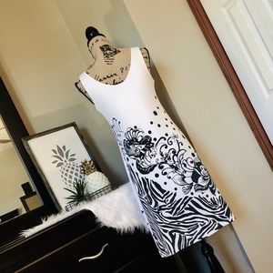 Joseph Ribkoff Dresses - Animal/Floral/Polka Dot Print Swing Dress Joseph Ribkoff Dresses - Animal/Floral/Polka Dot Print Swing Dress